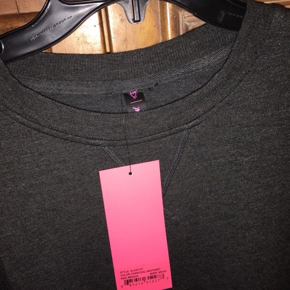 Betsey Johnson Performance Pullover Heather Gray M - Picture 3 of 4